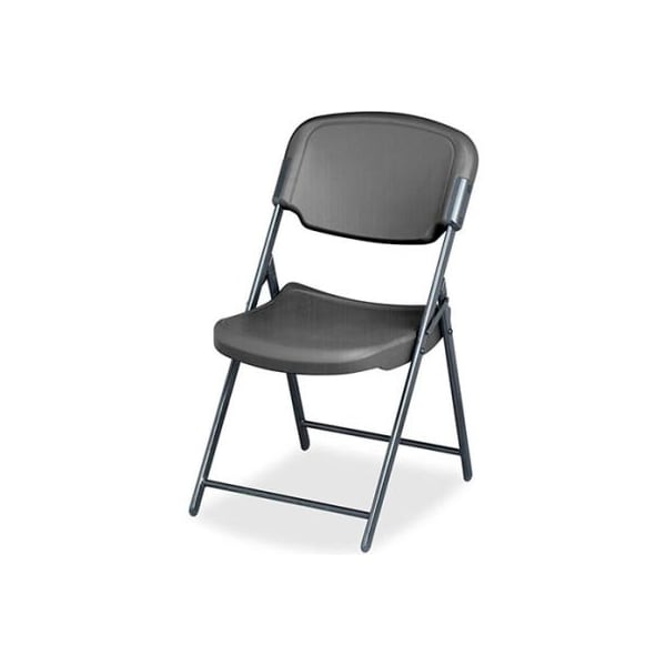 Iceberg Rough n Ready Commercial Folding Chair, Charcoal Seat/Back/Frame, 4 PK 64047 - main